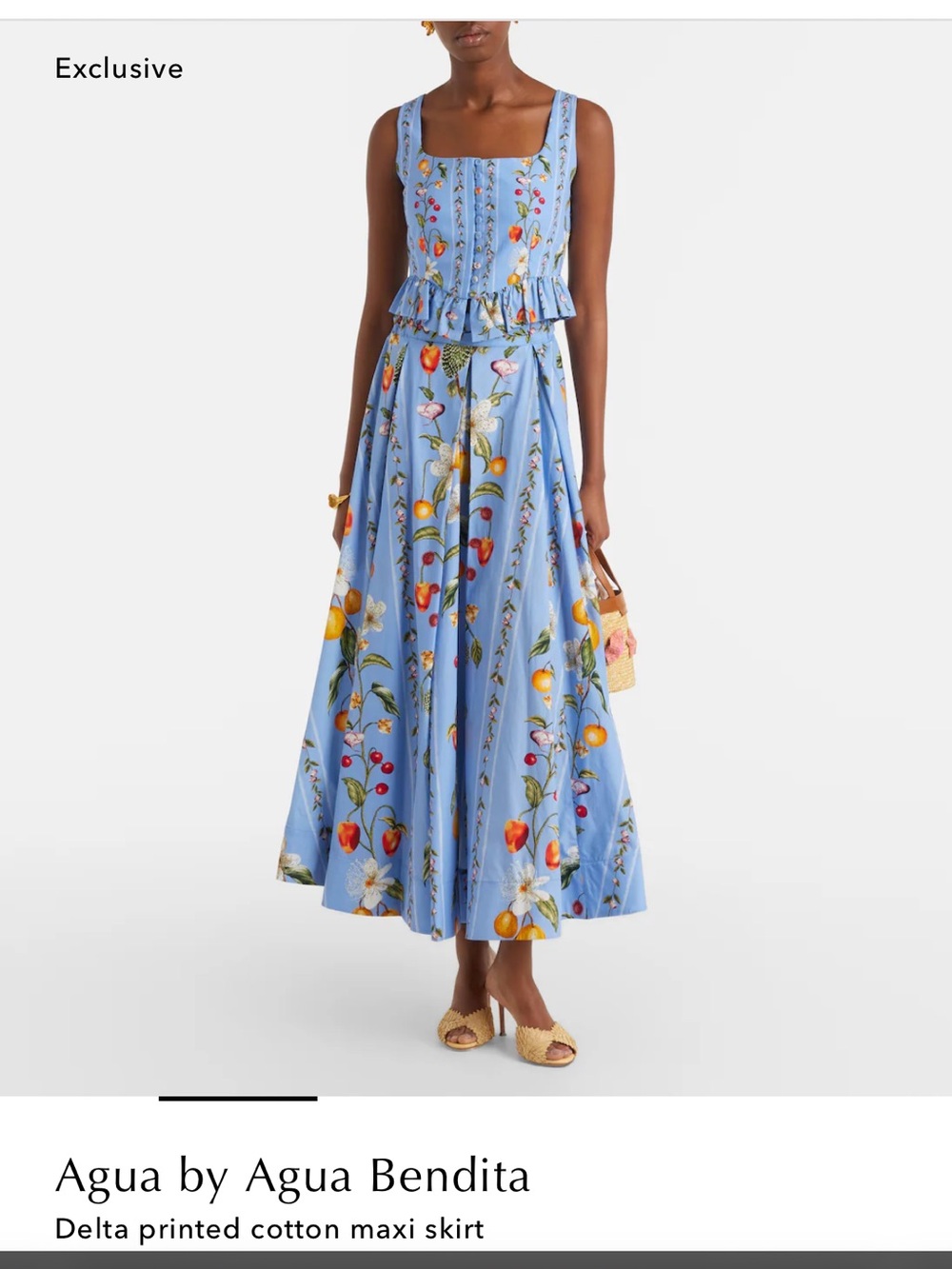 Agua by Agua Bendita Delta maxi skirt